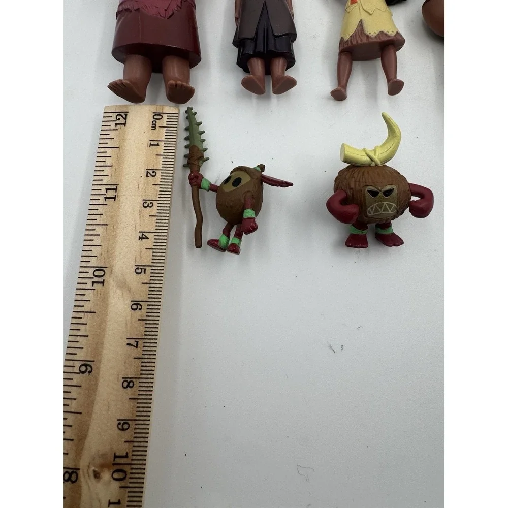 Disney Moana Maui, Father Chief Tui Pua Pig Hei Hei Lava Figures Cake Toppers